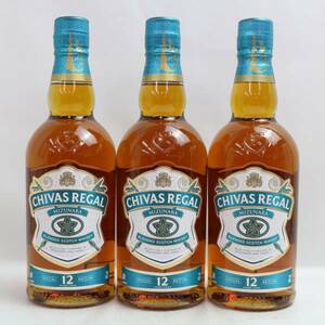 1円~【3本セット】CHIVAS REGAL（シーバスリーガル）12年 ミズナラ スペシャル エディション 40％ 700ml M24E160002