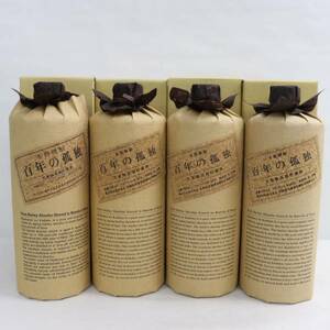 1 jpy ~[4 pcs set ] One Hundred Years of Solitude barley made long time period . warehouse sake 40% 720ml. day 13.11 etc. ( gross weight 4935g)M24E140028