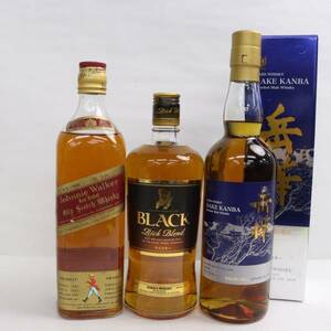 [3 pcs set ] whisky all sorts (nika black nika Ricci Blend 40% 700ml etc. )S24E130097