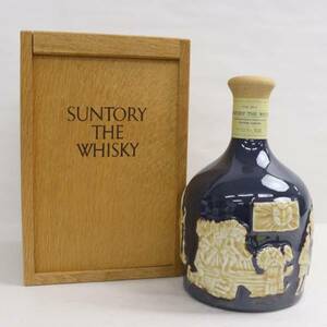 1円~SUNTORY（サントリー）ザ ウイスキー 有田焼 43% 760ml 陶器（重量 1266g）X24E160080