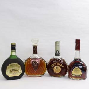 [4 pcs set ] brandy all sorts ( Suntory XO Deluxe 40% 700ml etc. )M24E160005