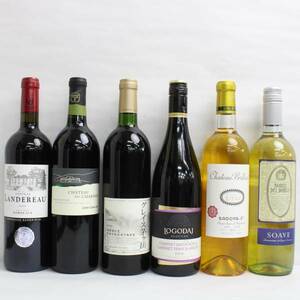 【6本セット】ワイン各種（グレイスワイン グレイス 茅ヶ岳 赤 2012 12％ 750ml 等）O24E210112