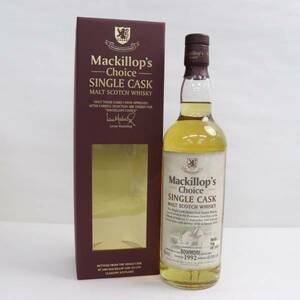 1円~Mackillops Choice（マキロップ チョイス）シングルカスク ボウモア 1992-2014 43％ 700ml T24E210072