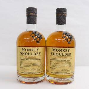 【2本セット】MONKEY SHOULDER（モンキー ショルダー）ザ オリジナル バッチ 27 40％ 700ml X24E280014