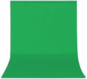 Hemmotop 背景布 緑 グリーンバック zoom用 1.5m x 2.0m クロマキー グリーンスクリーン 袋縫い ボール対