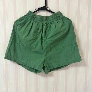 グリーン ポケット ショートパンツ 韓国通販 フリーサイズ