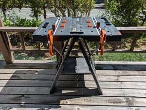 WORX ワークス 折りたたみ 作業台 ワークテーブル Pegasus ペガサス WX051 クランプドッグ4個 クイッククランプ2個付き