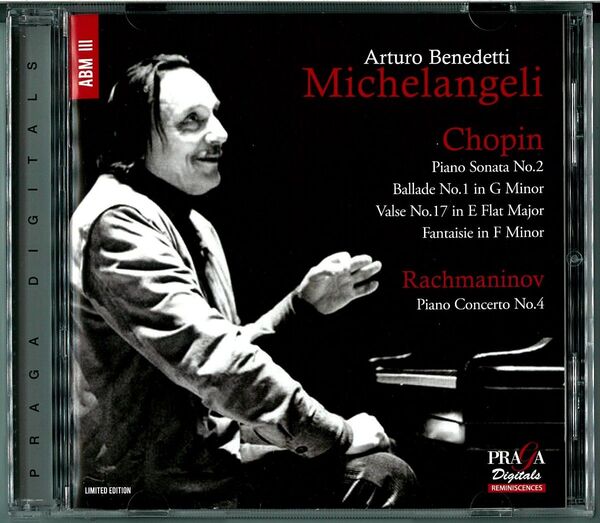 【輸入盤SACD】アルトゥーロ・ベネデッティ・ミケランジェリ:ショパン、ラフマニノフ ABM III