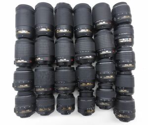 (5026U)ジャンク Nikon AFS DX18-55mm 3.5-5.6G VR DX55-200mm 4-5.6G ED VR 等 ニコン まとめてセット 25本 動作未確認 同梱不可
