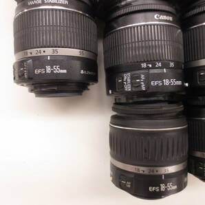 (4964U)ジャンク Canon EFS18-55mm 3.5-5.6IS 55-250mm 4-5.6IS STM 等 キヤノン まとめてセット 15本 動作未確認 同梱不可の画像3