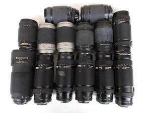 (4967N)ジャンク Nikon AF NIKKOR 75-300mm 4.5-5.6 70-300mm 4-5.6D 70-300mm 4-5.6G等ニコン まとめてセット 14本 動作未確認 同梱不可