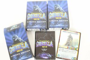 ○未使用 ゴジラ 怪獣大戦 3箱 LIMITED EDITION カード デッキ 60枚 トレカ 1998