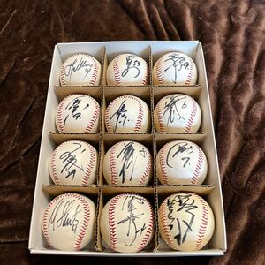  Hanshin Tigers автограф автограф мяч 12 лампочка комплект 2003 2005 победа жесткость 