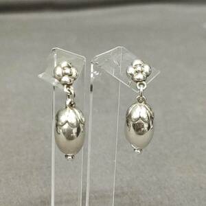 060506　263958　GEORG JENSEN　ジョージジェンセン　ピアス　925　シルバー　耳飾り　デザインアクセサリー　ファッション小物　服飾小物