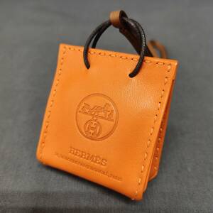 060508　264691-2　HERMES　エルメス　バッグチャーム　サックオランジュ　DAM刻印　オレンジ系カラー　ブランドアクセサリー小物　 