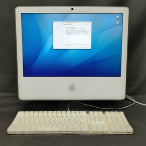 060508 265272 Apple アップル iMac アイマック A1207 デスクトップ キーボード PC機器 PC周辺機器 パソコン ホワイト 通電のみ確認 USED品の画像1