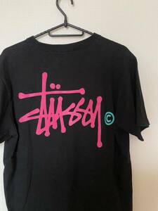 美品◆STUSSY ステューシー　LOCAL COLOR SPR.S フェルトロゴ　Tシャツ◆黒◆札幌ステラプレイス限定色◆サイズS