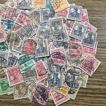 【ドイツ】1900年～普通切手（ゲルマニア図案シリーズ）使用済みクラシック切手100枚大量まとめてロット！超希少！！(H8S9dm4rC7)_画像8