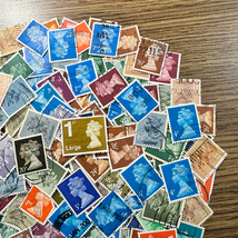 【イギリス】1960年代～使用済みMachin切手（エリザベス女王）大量200枚まとめてロット！希少！！(gbpubLYQZr)_画像4