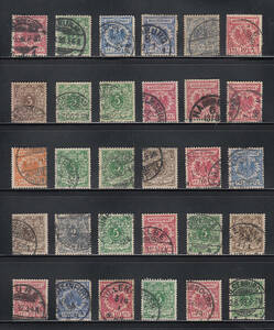 【ドイツ】1889年～アドラーシリーズ使用済みクラシック切手30枚大量まとめてロット！高評価額！！ (cMpDHrTtLJ)