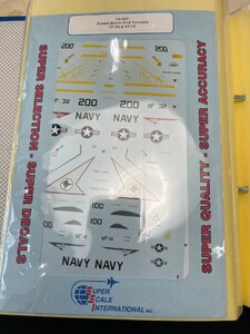  micro scale decal Desert Storm F-14A Tomcats SuperScale International | Nr. 72-627 | 1:72