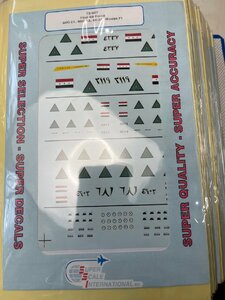  micro scale decal Iraqi Air Force MiG-21, MiG-23, Mi-24, Mirage F.1 SuperScale International | No. 72-607 | 1:72