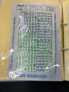  micro scale decal Microscale 72-0033 - Luftwaffe I.D. Letters & Numbers, Blue & Green, 8.5 mm