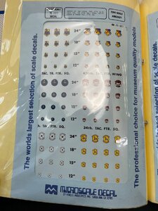  micro scale decal Microscale decals 1/72 72-321 TAC Badges 34th 474th 16th 428th G60