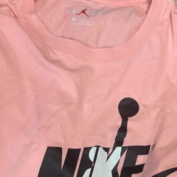 NIKE ナイキ　AIR JORDAN エア　ジョーダン　T PINK L 半袖Tシャツ　シャツ　 Tシャツ　ピンク　L