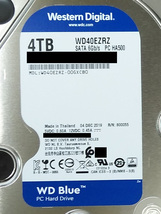 ★ 送料無料 Western Digital WD40EZRZ WD Blue 4TB HDD CMR 3.5インチ 内蔵 ハードディスク 2個セットb（計8TB） 使用 78時間／47時間_画像3