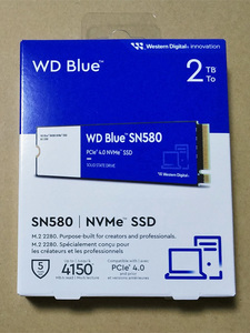 ★ 送料無料 Western Digital WD Blue SN580 2TB NVMe 内蔵SSD WDS200T3B0E M.2 Type 2280 PCIe Gen4x4