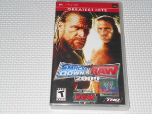 PSP★WWE SMACKDOWN VS RAW 2009 海外版 北米版★箱付・説明書付・ソフト付