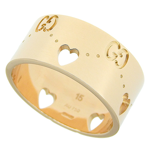Gucci Icon Amor Wide Ring K18 Розовое золото кольцо с розовым золотым дамы 40900045929 [Al Mode]