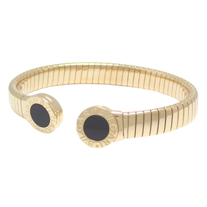 BVLGARI BVLGARY * BVLGARY tubo gas bracele bangle jewelry onyx K18 Gold YG black 40802073340[ a la mode ]