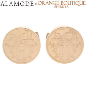 HERMES( Hermes )ek abrasion Bliss TPM earrings accessory jewelry K18 pink gold PG 40802076283[ used ][ a la mode ]