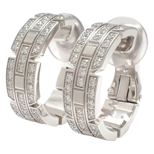  Cartier Tank Francaise серьги аксессуары ювелирные изделия diamond K18 белое золото 40802059903[ a la mode ]