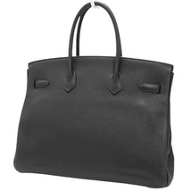 HERMES(エルメス) バーキン 35 ブラック黒 トゴ パラジウム金具 シルバー金具 □N刻 ハンドバッグ トートバッグ 40802096413【アラモード】_画像2