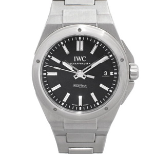 【2021年保証書付】IWC インターナショナル インヂュニア IW323902 自動巻 腕時計 ブラック メンズ 40802086643【中古】【アラモード】