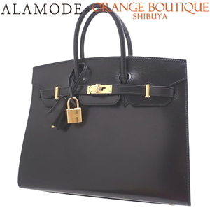 【新品】HERMES(エルメス) バーキン 25 セリエ ブラック黒 ボックスカーフ ゴールド金具 B刻印 レディース 40802090389【アラモード】