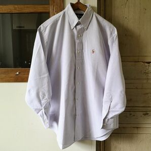 Ralph Lauren / ラルフローレン　シャツ　Yシャツ　カッターシャツ　ボタンダウン　長袖　ストライプ/パープル