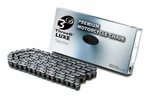 送料無料 EK チェーン ThreeD LUXE(スリードリュクス) 520L(CR)120L シルバー