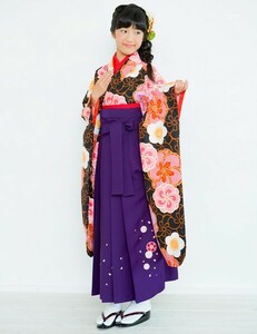 кимоно hakama комплект Junior для 145cm~154cm кимоно. бренд : маленький блок воротник. цвет. белый земля церемония окончания . пожалуйста новый товар ( АО ) дешево рисовое поле магазин NO26072