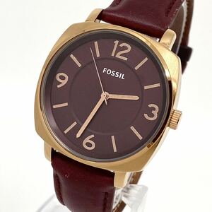 FOSSIL 腕時計 クォーツ quartz ボルドー レッド ゴールド 赤 金 BQ3280 251706 フォッシル Y952