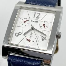 SEIKO lk 腕時計 デイデイト スクエア 3針 クォーツ quartz シルバー 銀 5Y85-0AA0 セイコー ルキア LUKIA Y892_画像4