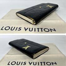 1円《美品》LOUIS VUITTON ルイヴィトン 長財布 ヴェルニ モノグラム ポルトフォイユ サラ ブラック 2132 ベージュ 男女兼用 _画像4