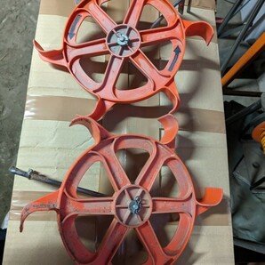 [ガタ無し]クボタ田植機SPU50用風車マーカー 左右セットの画像1