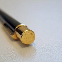 美品 Cartier カルティエ マスト ボールペン ツイスト式 筆記確認済み ケース付 ブラック ゴールドカラー 筆記具 筆記用具_画像4