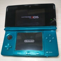 任天堂 ニンテンドー3DS Nintendo 3DS 初期化済　中古　アクアブルー_画像3
