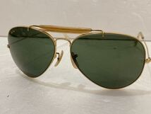 ① Ray-Ban サングラス B&L RAY-BAN 62□14 USA レイバン メガネ ケース付 _画像2