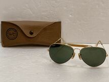 ① Ray-Ban サングラス B&L RAY-BAN 62□14 USA レイバン メガネ ケース付 _画像1